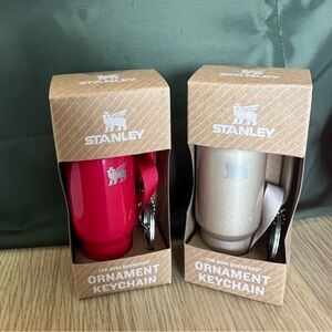 Stanley Bottle Ornaments in Honey Talks and Red Delicious